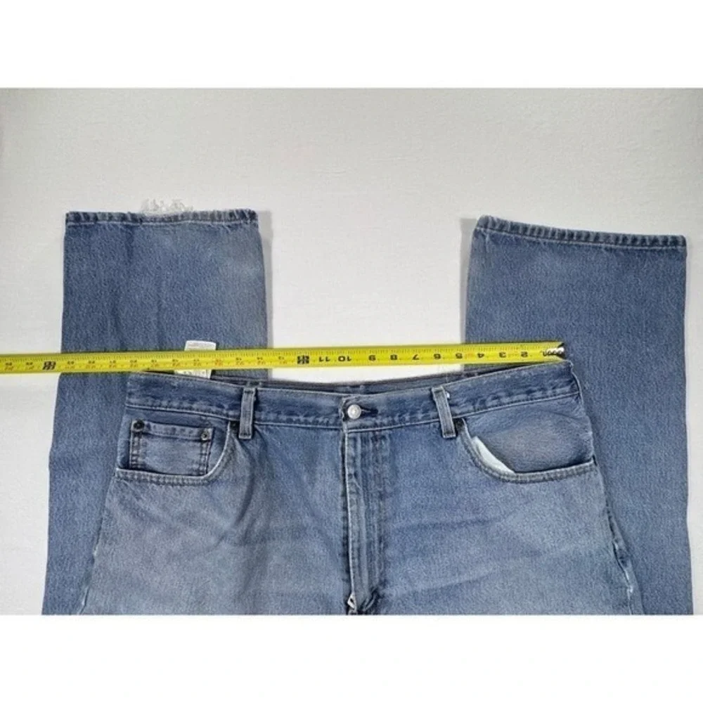 Levi Strauss 505 Jeans‎ Mens Light Wash Straight Fit Denim Pants Size 40x30